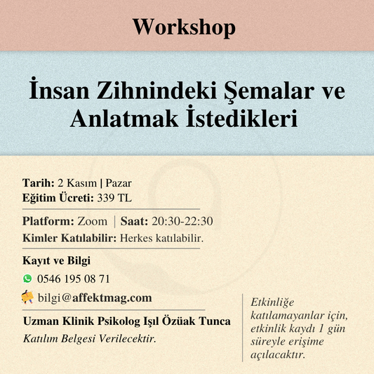 İnsan Zihnindeki Şemalar ve Anlatmak İstedikleri